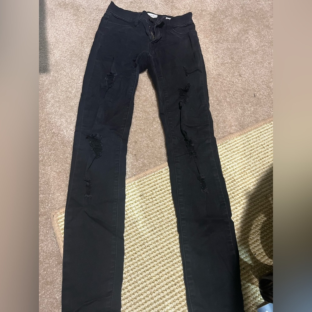 Black Ripped Jeggings